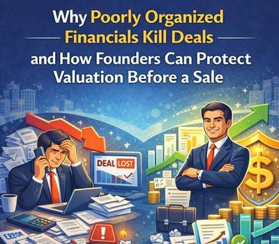 Why Poorly Organized Financials Kill Deals — and How Founders Can Protect Valuation Before a Sale