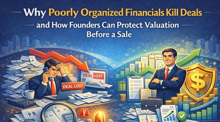 Why Poorly Organized Financials Kill Deals — and How Founders Can Protect Valuation Before a Sale